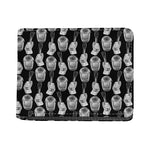 Watercolor Welder Pattern Print Bifold Wallet