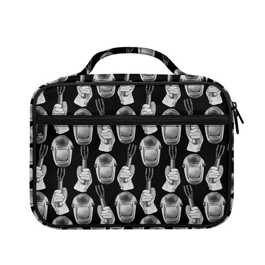 Watercolor Welder Pattern Print Briefcase Bible Bag