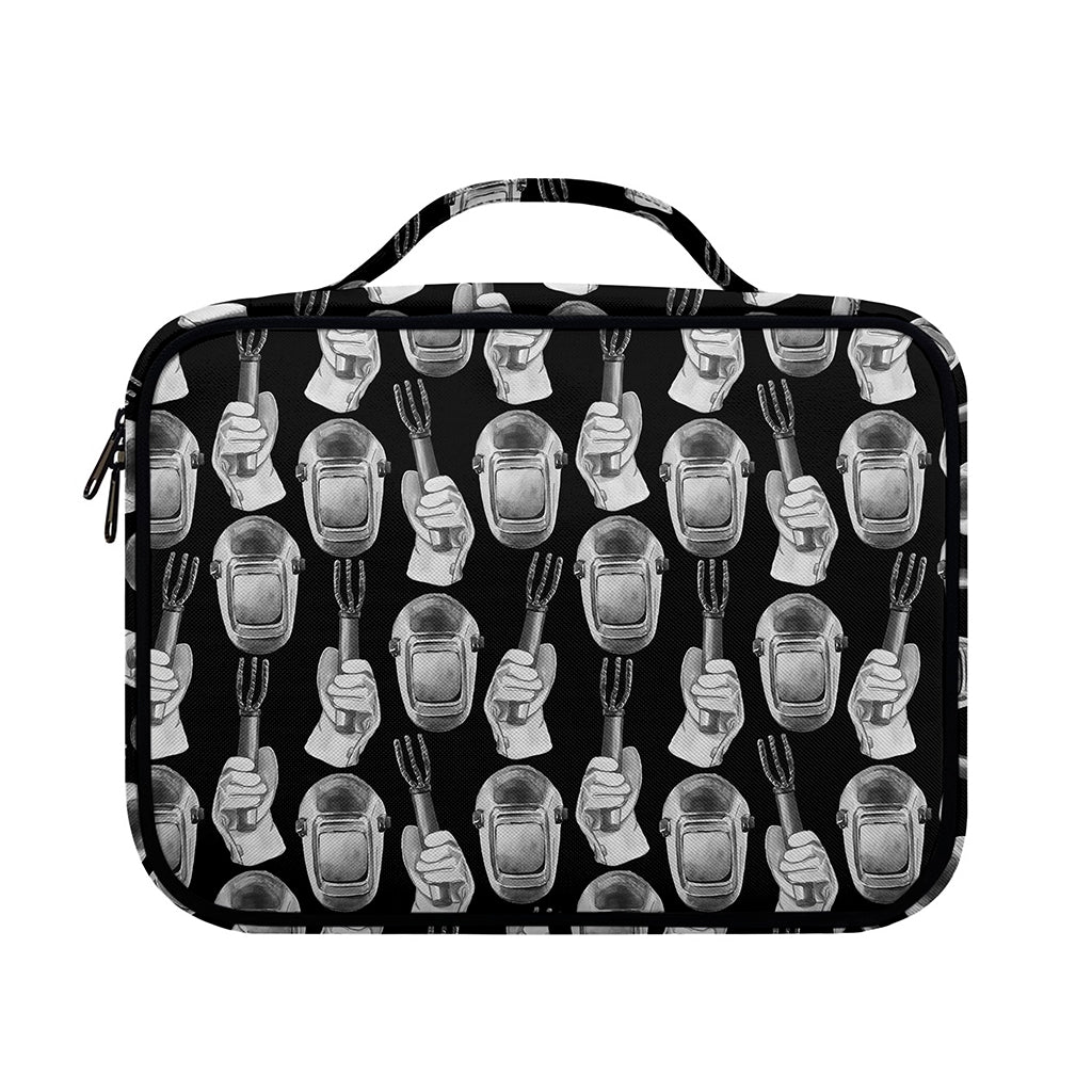 Watercolor Welder Pattern Print Briefcase Bible Bag