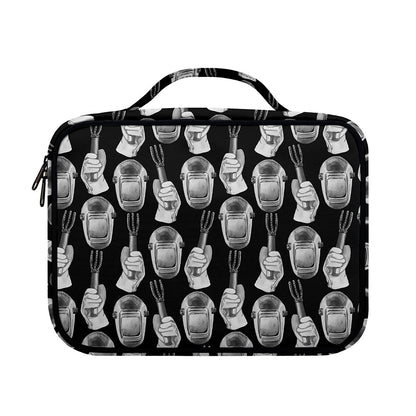 Watercolor Welder Pattern Print Briefcase Bible Bag