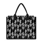 Watercolor Welder Pattern Print Canvas Tote Bag