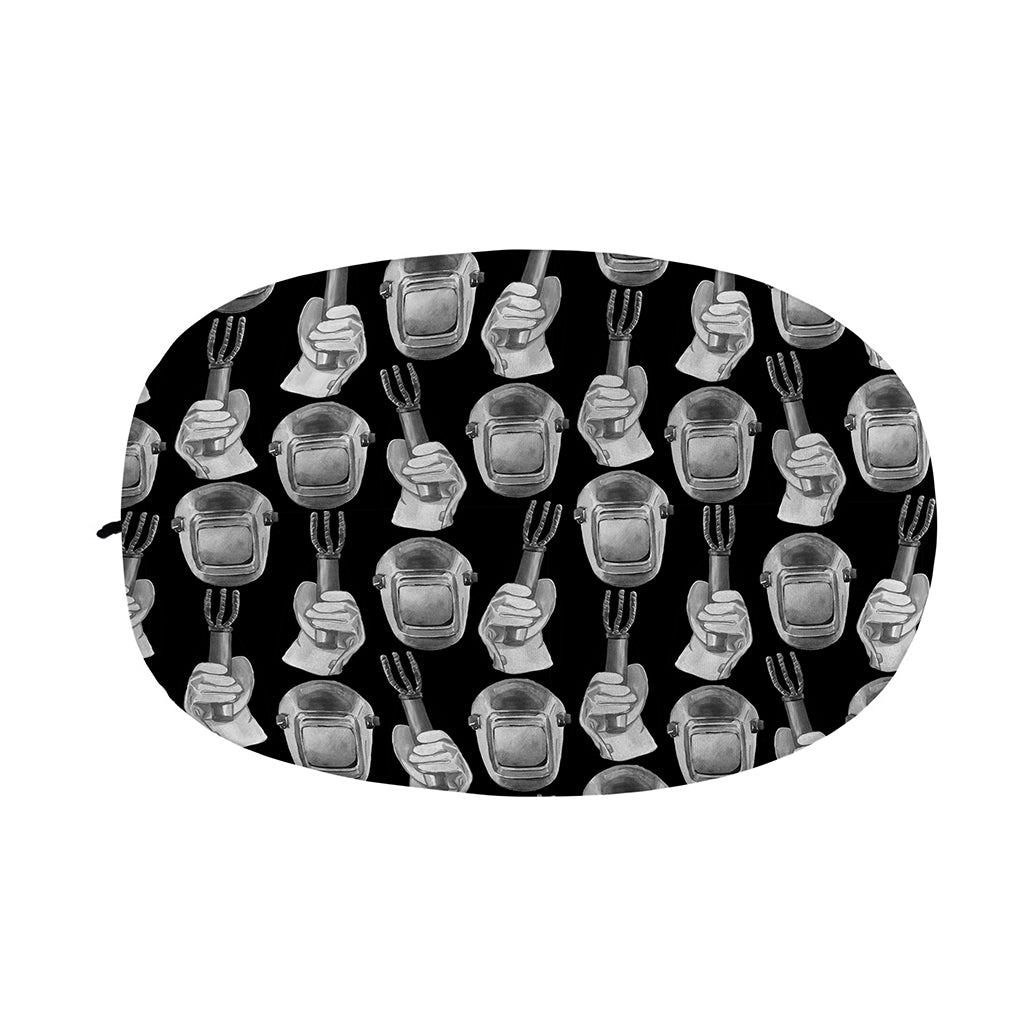 Watercolor Welder Pattern Print Car Side Mirror Covers