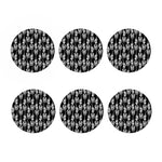 Watercolor Welder Pattern Print Coaster Set