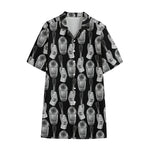 Watercolor Welder Pattern Print Cotton Hawaiian Shirt