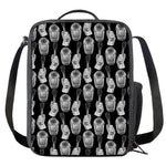 Watercolor Welder Pattern Print Crossbody Lunch Bag