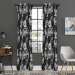 Watercolor Welder Pattern Print Curtain