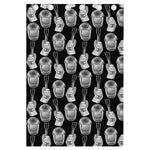 Watercolor Welder Pattern Print Curtain