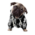Watercolor Welder Pattern Print Dog Zip Up Hoodie
