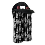 Watercolor Welder Pattern Print Double Neoprene Wine Tote