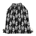 Watercolor Welder Pattern Print Drawstring Bag