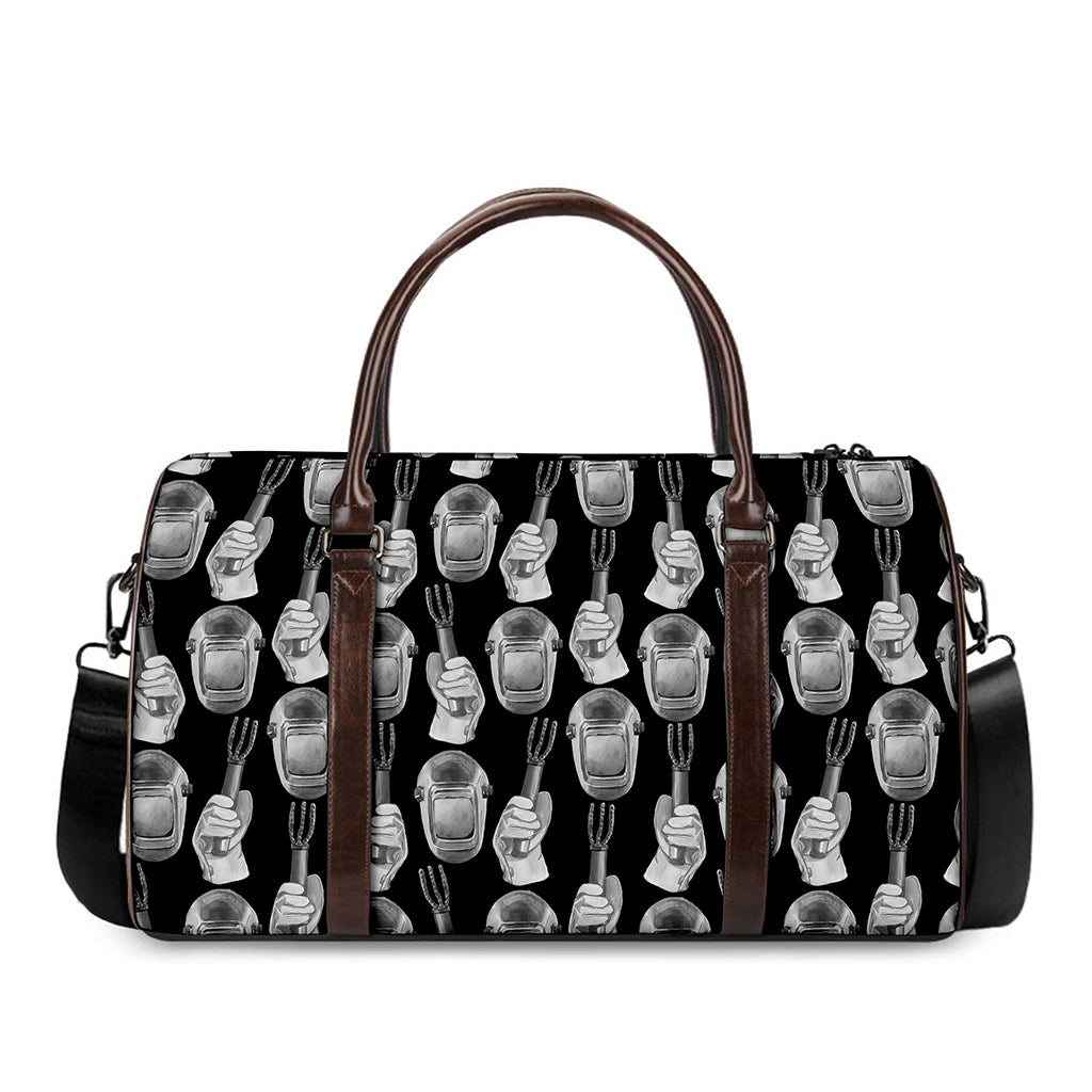 Watercolor Welder Pattern Print Duffle Bag