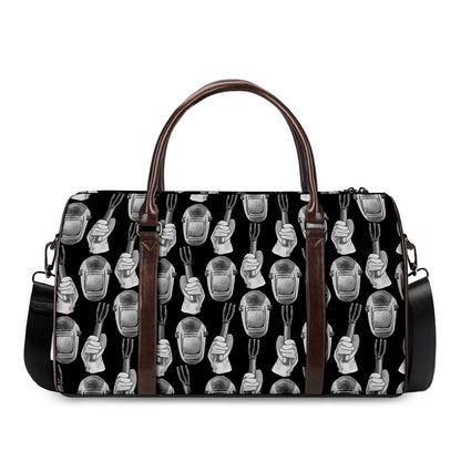 Watercolor Welder Pattern Print Duffle Bag