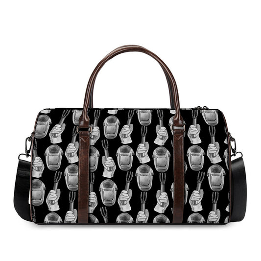 Watercolor Welder Pattern Print Duffle Bag