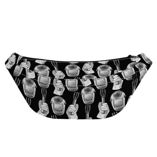 Watercolor Welder Pattern Print Fanny Pack
