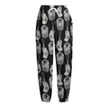Watercolor Welder Pattern Print Fleece Lined Knit Pants