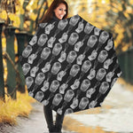 Watercolor Welder Pattern Print Foldable Umbrella