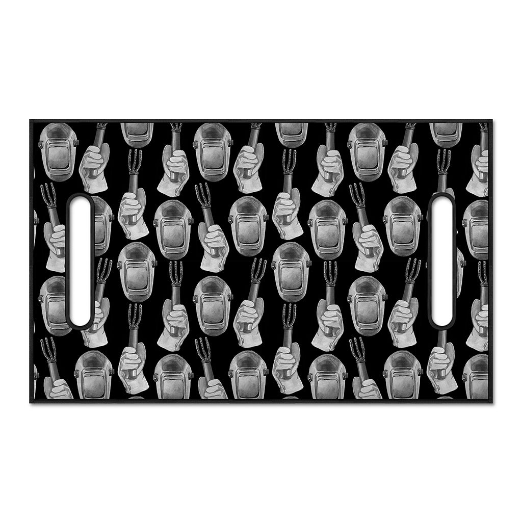 Watercolor Welder Pattern Print Golf Cart Seat Cover