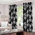 Watercolor Welder Pattern Print Grommet Curtains