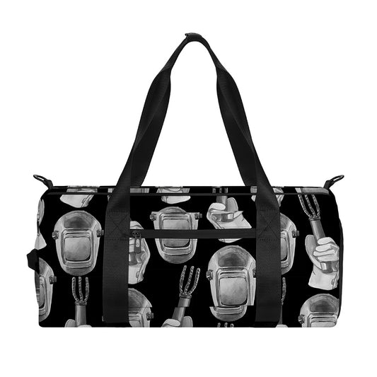 Watercolor Welder Pattern Print Gym Bag