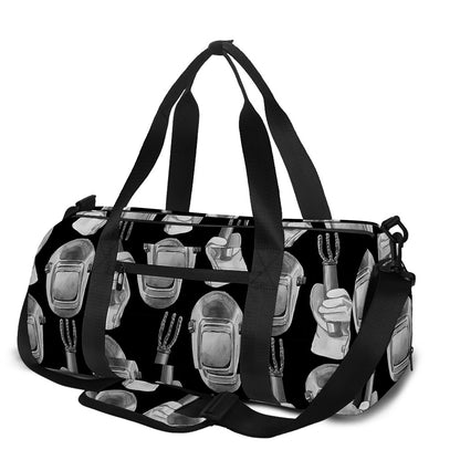 Watercolor Welder Pattern Print Gym Bag