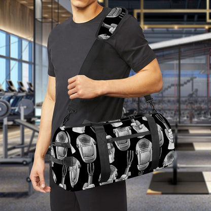 Watercolor Welder Pattern Print Gym Bag