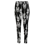 Watercolor Welder Pattern Print High-Waisted Pocket Leggings