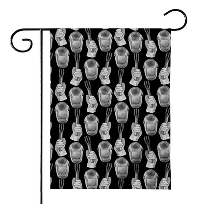 Watercolor Welder Pattern Print House Flag