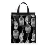Watercolor Welder Pattern Print Insulated Lunch Tote