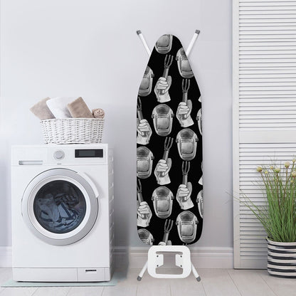 Watercolor Welder Pattern Print Ironing Board Cover