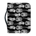 Watercolor Welder Pattern Print Leather Bible Cover