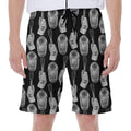 Watercolor Welder Pattern Print Men's Beach Shorts