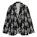 Watercolor Welder Pattern Print Men's Blazer