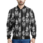Watercolor Welder Pattern Print Men's Bomber Jacket
