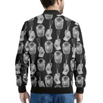 Watercolor Welder Pattern Print Men's Bomber Jacket