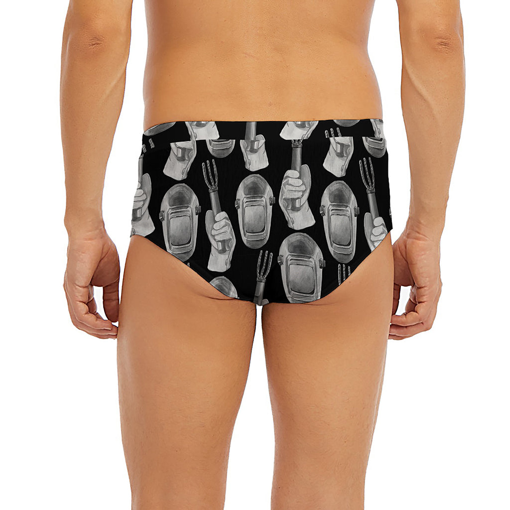 Watercolor Welder Pattern Print Men's Briefs