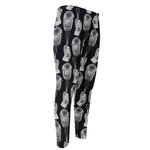 Watercolor Welder Pattern Print Men's Compression Pants
