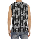 Watercolor Welder Pattern Print Men's Fitness Tank Top