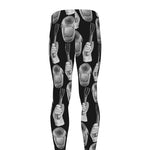Watercolor Welder Pattern Print Men's leggings