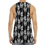 Watercolor Welder Pattern Print Men's Muscle Tank Top