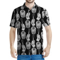 Watercolor Welder Pattern Print Men's Polo Shirt