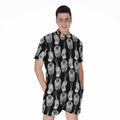 Watercolor Welder Pattern Print Men's Romper