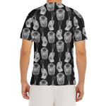 Watercolor Welder Pattern Print Men's Short Sleeve Rash Guard