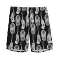 Watercolor Welder Pattern Print Men's Athletic Shorts