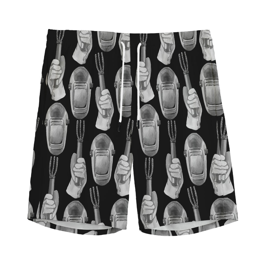 Watercolor Welder Pattern Print Men's Sports Shorts