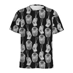 Watercolor Welder Pattern Print Men's Sports T-Shirt