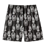 Watercolor Welder Pattern Print Men's Swim Trunks