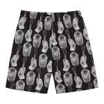 Watercolor Welder Pattern Print Men's Swim Trunks