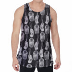 Watercolor Welder Pattern Print Men's Velvet Tank Top