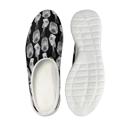 Watercolor Welder Pattern Print Mesh Casual Shoes