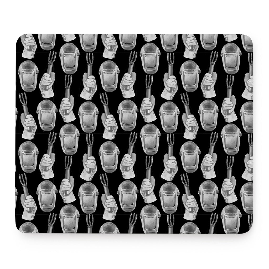 Watercolor Welder Pattern Print Mouse Pad